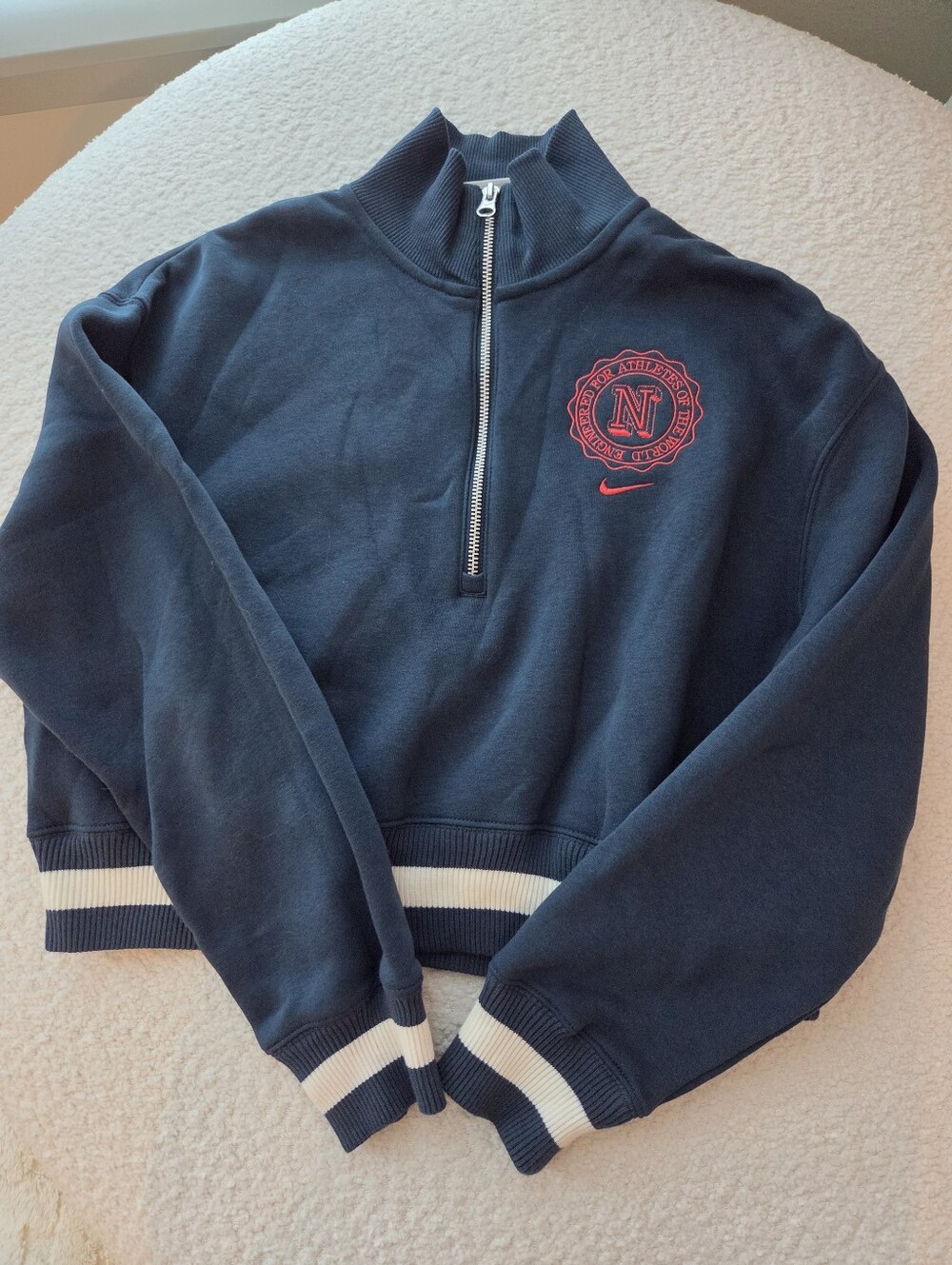 Nike Sportswear Phoenix Fleece Cropped Mock Neck Zip Top